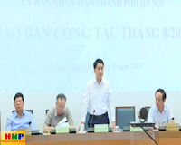 UBND thành phố Hà Nội giao ban công tác tháng 8/2019
